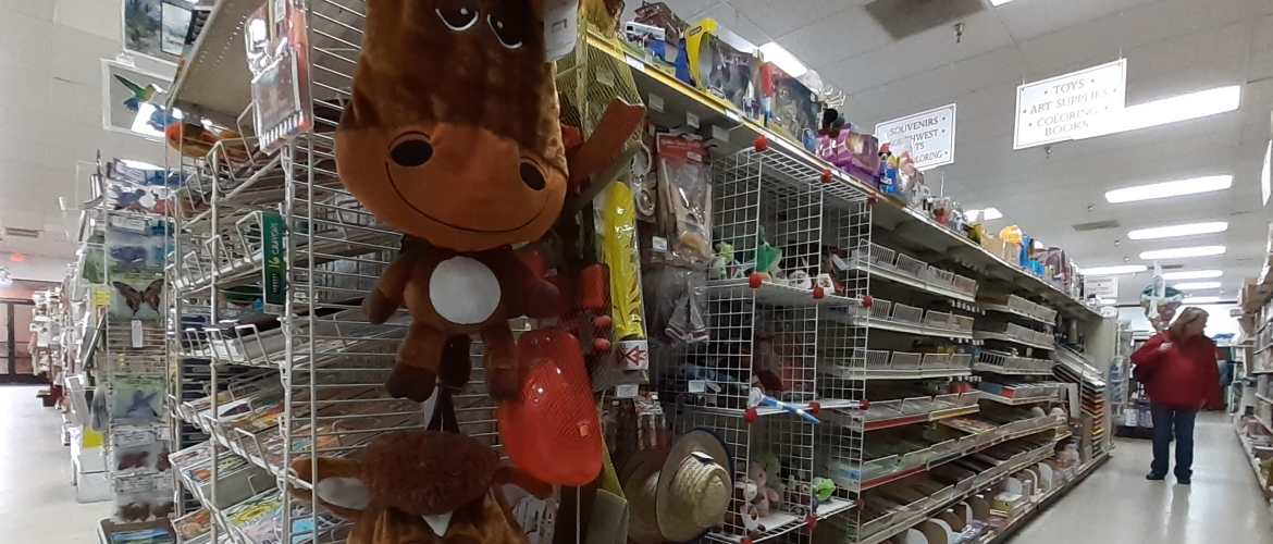 Variety of products at Bob's Variety Store
