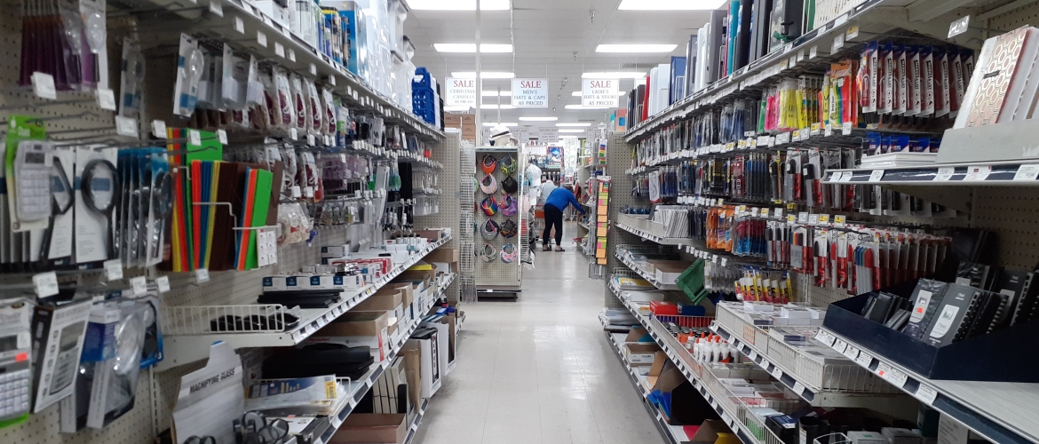 Variety of products at Bob's Variety Store